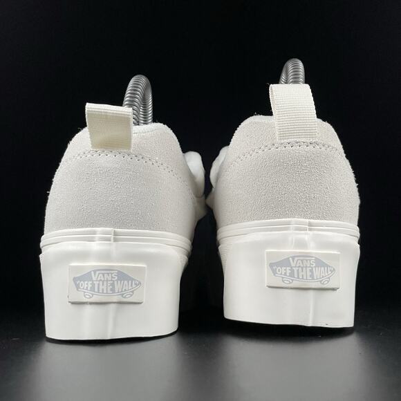 Vans Knu Skool Women’s Size 7 White Suede Casual Platform Sneaker Skate Shoe NEW - Picture 3 of 9
